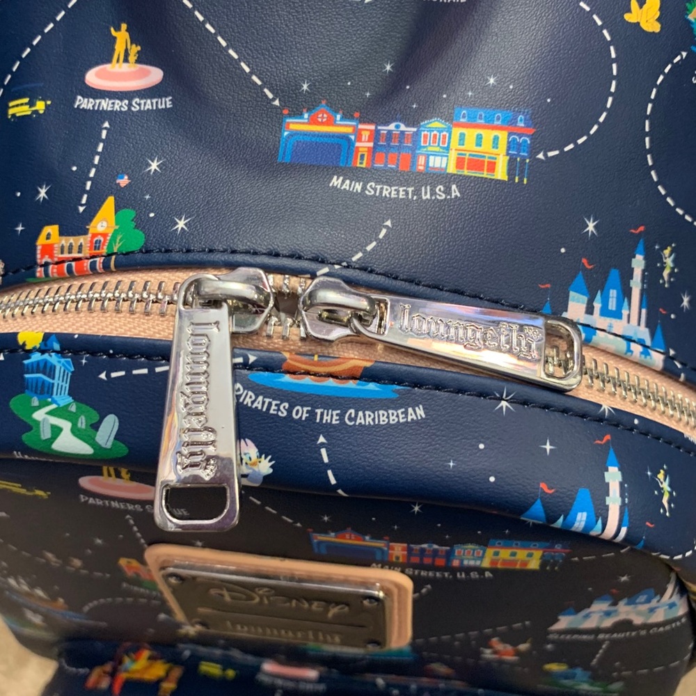 Loungefly Disneyland 65th Anniversary Map Backpack - Picture 10 of 10